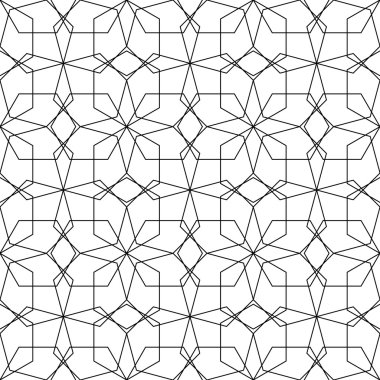 siyah ve beyaz geometrik seamless modeli, arka plan.