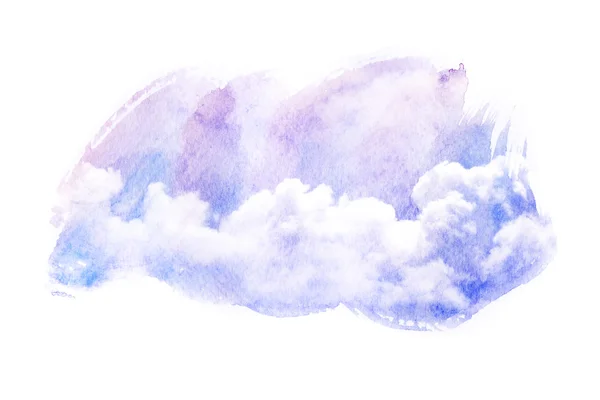 Bulut suluboya çizimi. — Stok fotoğraf