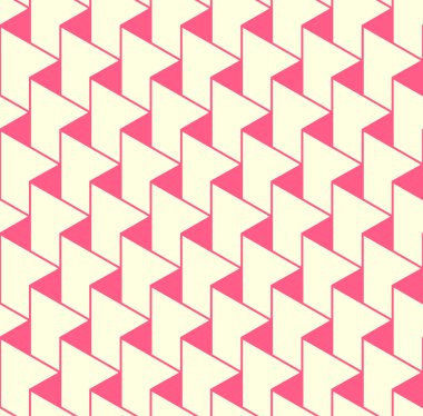 Geometric seamless pattern background with zigzag line and triangle.