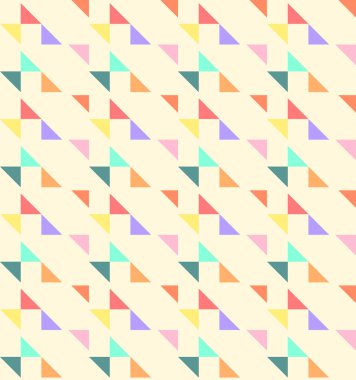 Üçgen ve trapezoi geometrik Dikişsiz desen arka plan
