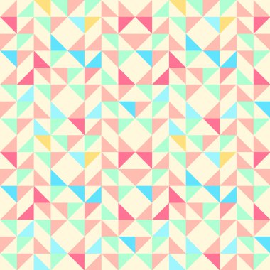 Geometrik Dikişsiz desen arka plan ile üçgen yamuk bir