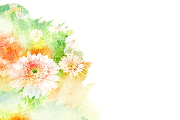 Illustration aquarelle fleur . — Photo