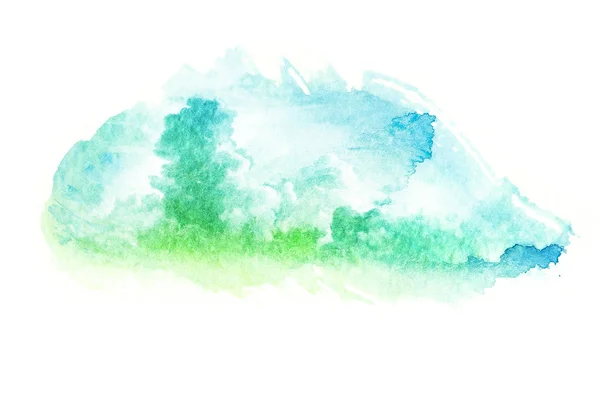 Akwarela ilustracja Cloud. — Zdjęcie stockowe