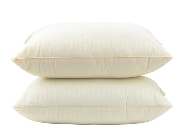 Sleep Pillows Cotton Cover Isolate White Background — Stock Photo, Image