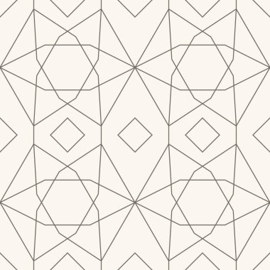geometrik şekillerin ve kahverengi çizgilerin kusursuz deseni