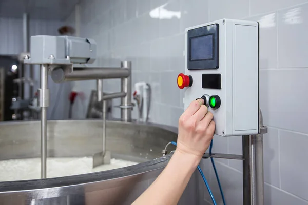 Özel bir peynir fabrikasının ekipmanları ve hazırlık ve üretim aşamaları