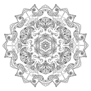 Doğulu siyah beyaz süsler, el yapımı.