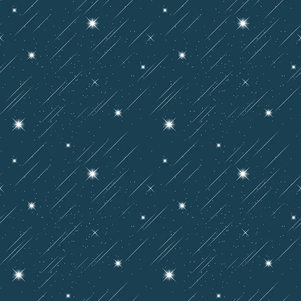 seamless pattern of white stars and lines on a dark background