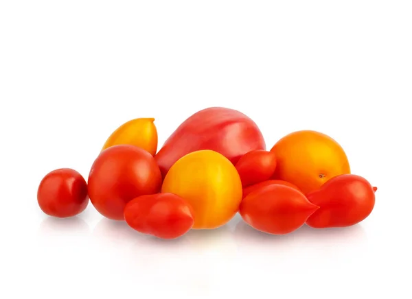 Légumes Frais Tomates Rouges Isoler Sur Fond Blanc — Photo