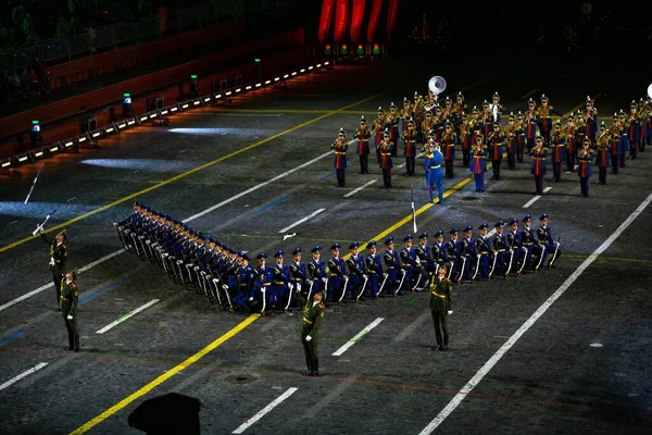 Moscú Rusia Septiembre 2021 Festival Bandas Militares Actuación Plaza Roja —  Fotos de Stock