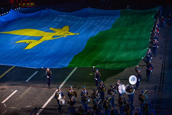 Moscow Russia September 2021 Military Band Festival Performance Red Square — Stock Photo, Image