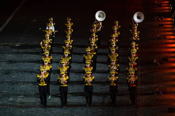 Moscú Rusia Septiembre 2021 Festival Bandas Militares Actuación Plaza Roja —  Fotos de Stock