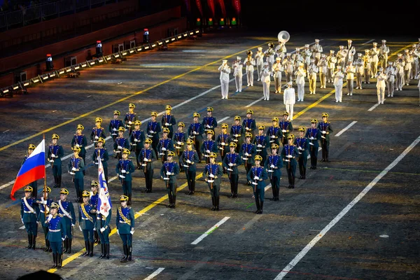 Moscú Rusia Septiembre 2021 Festival Bandas Militares Actuación Plaza Roja —  Fotos de Stock