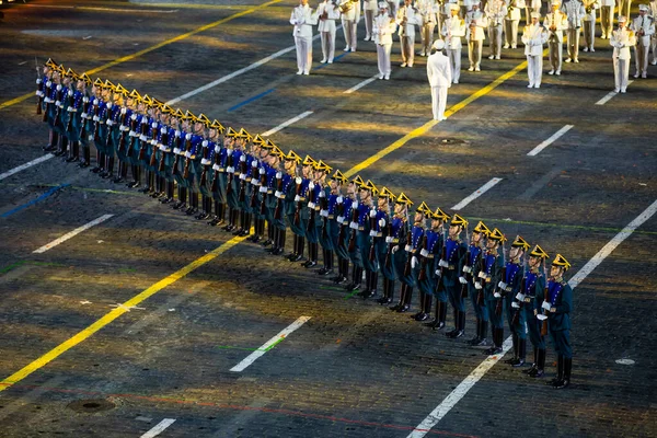 Μόσχα Ρωσία Σεπτεμβριου 2021 Φεστιβάλ Στρατιωτικής Μπάντας Παράσταση Στην Κόκκινη — Φωτογραφία Αρχείου