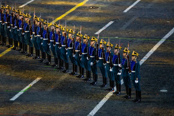 Moscow Russia September 2021 Military Band Festival Performance Red Square — Stock Photo, Image