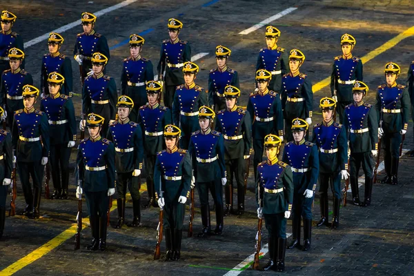 Moscú Rusia Septiembre 2021 Festival Bandas Militares Actuación Plaza Roja — Foto de Stock