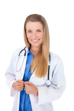 Confident smiling female Doctor with stethoscope