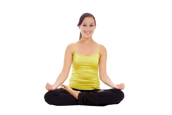 Yoga woman meditation Royalty Free Stock Images