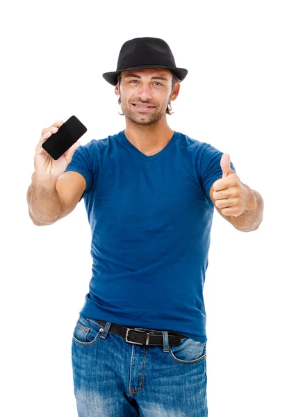 Handsome young man talking on the phone Stock Photo
