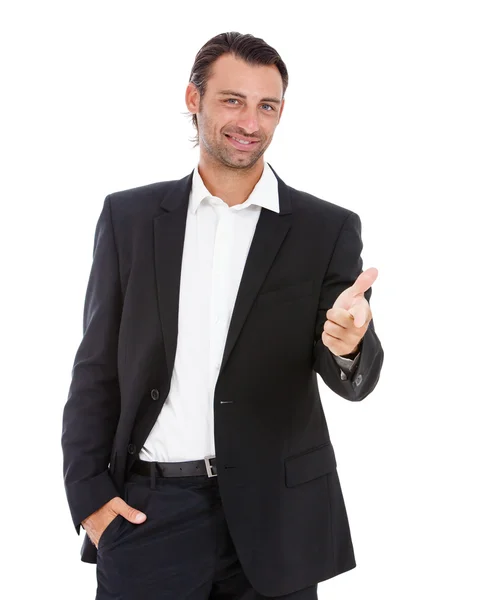 Guapo caucásico joven hombre de negocios . — Foto de Stock