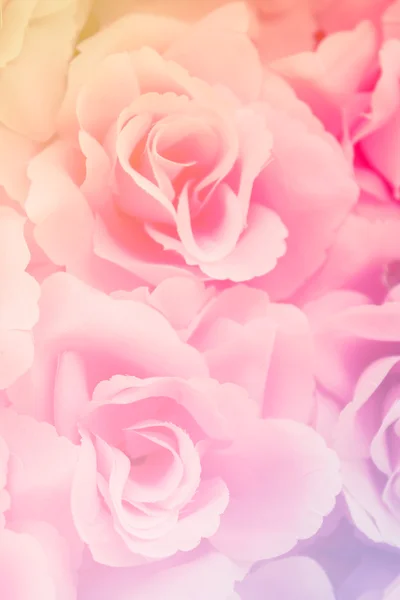 ファブリックピンクのバラの背景 — ストック写真
