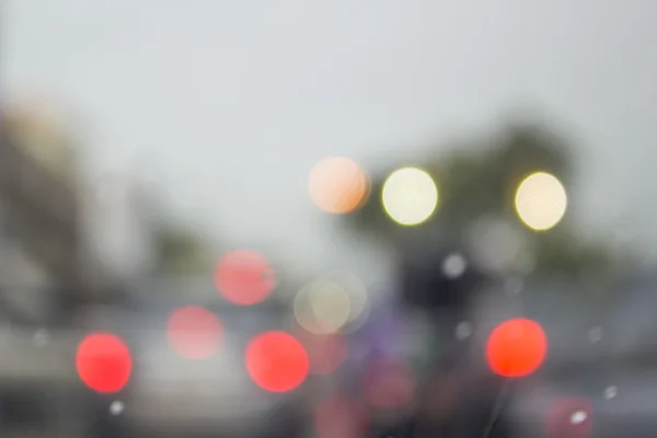 Bokeh astratto della luce dell'automobile — Foto Stock