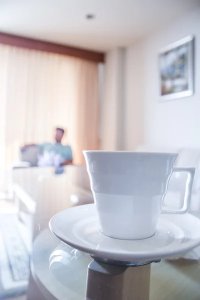 White coffee cup — Stock Photo, Image