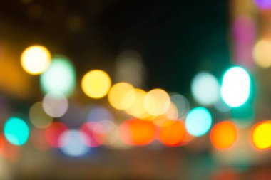 Gece lambasının soyut bulanıklığı