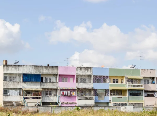 Colore Vecchio Edificio Thailandia — Foto Stock