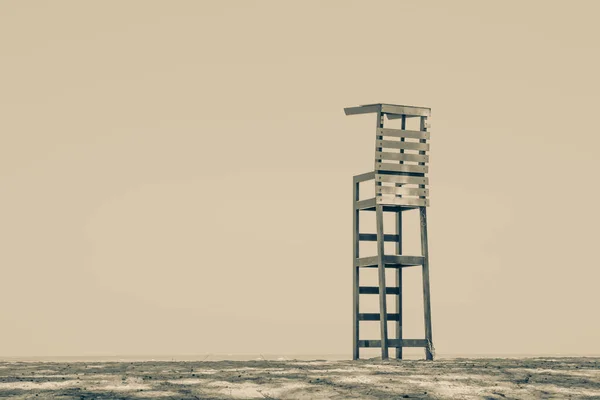 Chaise Sauveteur Sur Plage Filtre Couleur — Photo