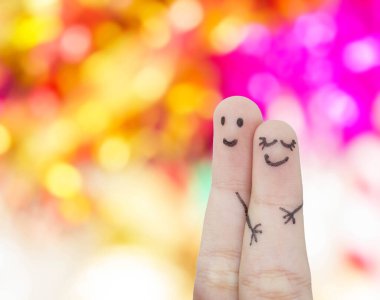 soyut bokeh arkaplanda parmak aşıkları