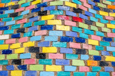 soyut renkli fayans zemin arkaplanı