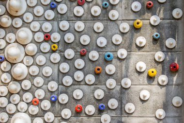 soyut renk daire kiremit duvar arkaplanı