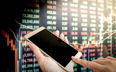 Bilgisayarda hisse senedi fiyatı