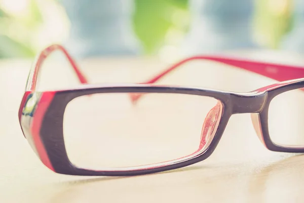 Piros Szemüveg Háttér Retro Szűrő — Stock Fotó