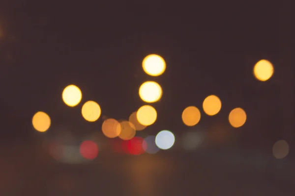 Abstract Blur Bokeh Night Light Retro Filter — Stock Photo, Image