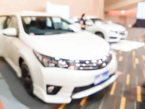 Blurred Photo Car Showroom Sales Person — Stock Photo, Image