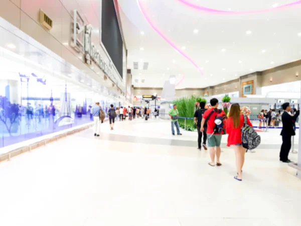 Foto Borrosa Las Personas Aeropuerto Para Uso Fondo — Foto de Stock