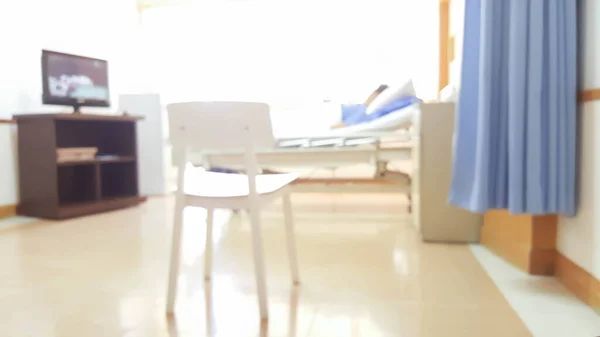 Abstraktes Verschwommenes Foto Des Patienten Allein Auf Dem Krankenhausbett Zur — Stockfoto