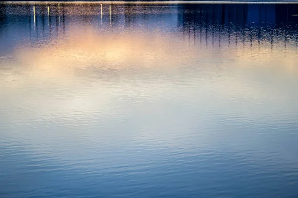 Fondo Borroso Del Edificio Oficinas Ciudad Con Luz Bokeh Reflexión — Foto de Stock