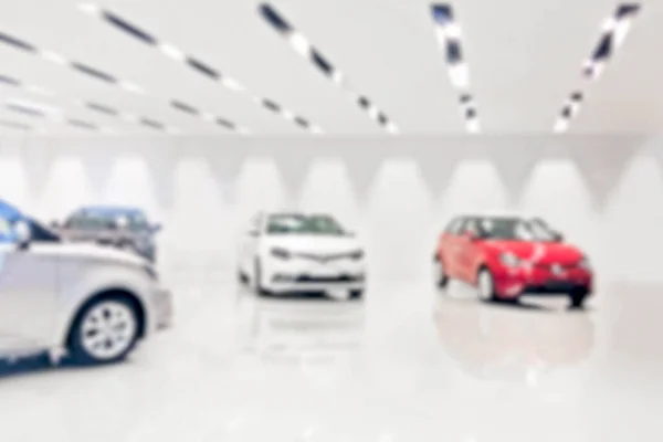 Blurred Car Showroom Background Use — Stock Photo, Image