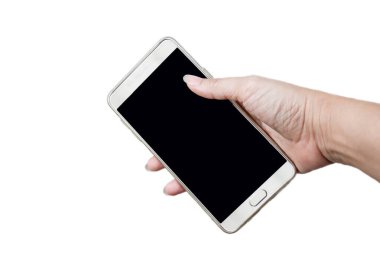 Kırpma yolu ile akıllı telefonu tutan