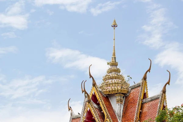 Tradicional Puerta Del Templo Budista Estilo Tailandés Wat Sra Ket —  Fotos de Stock