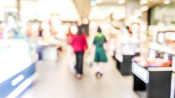 Abstract Focado Mulher Menina Shopping Center Para Uso Segundo Plano — Fotografia de Stock