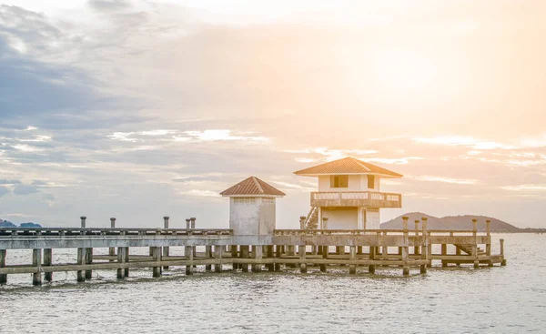 Landungssteg Songkla Beach Thailand — Stockfoto