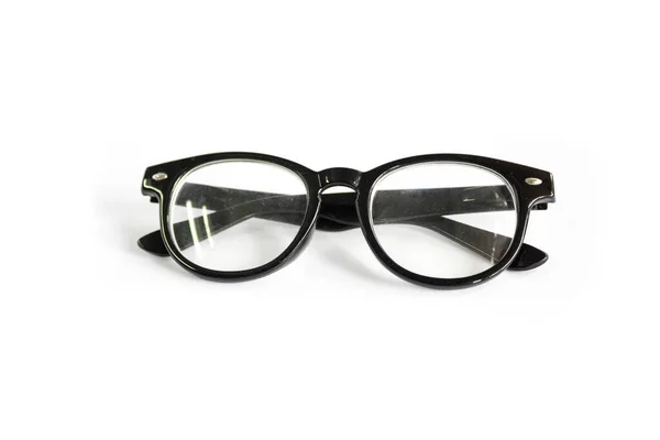 Black Glasses White Background — Stock Photo, Image