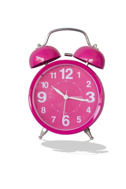 Alarm saatini beyaz arkaplanda izole et
