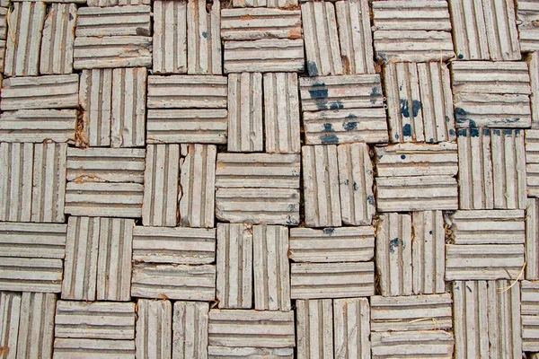 Stare Zabytkowe Podłogi Cegły — Zdjęcie stockowe
