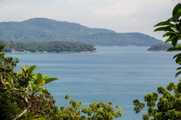 Uitkijkpunt Van Phuket Thailand Met Blauwe Zee Lucht — Stockfoto