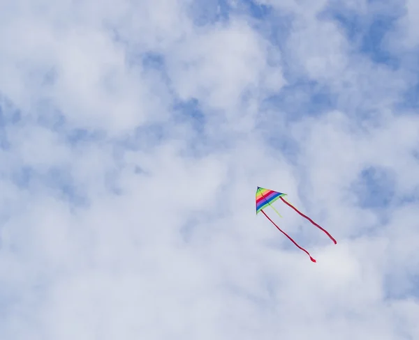 Vlieger vliegen in de wind — Stockfoto